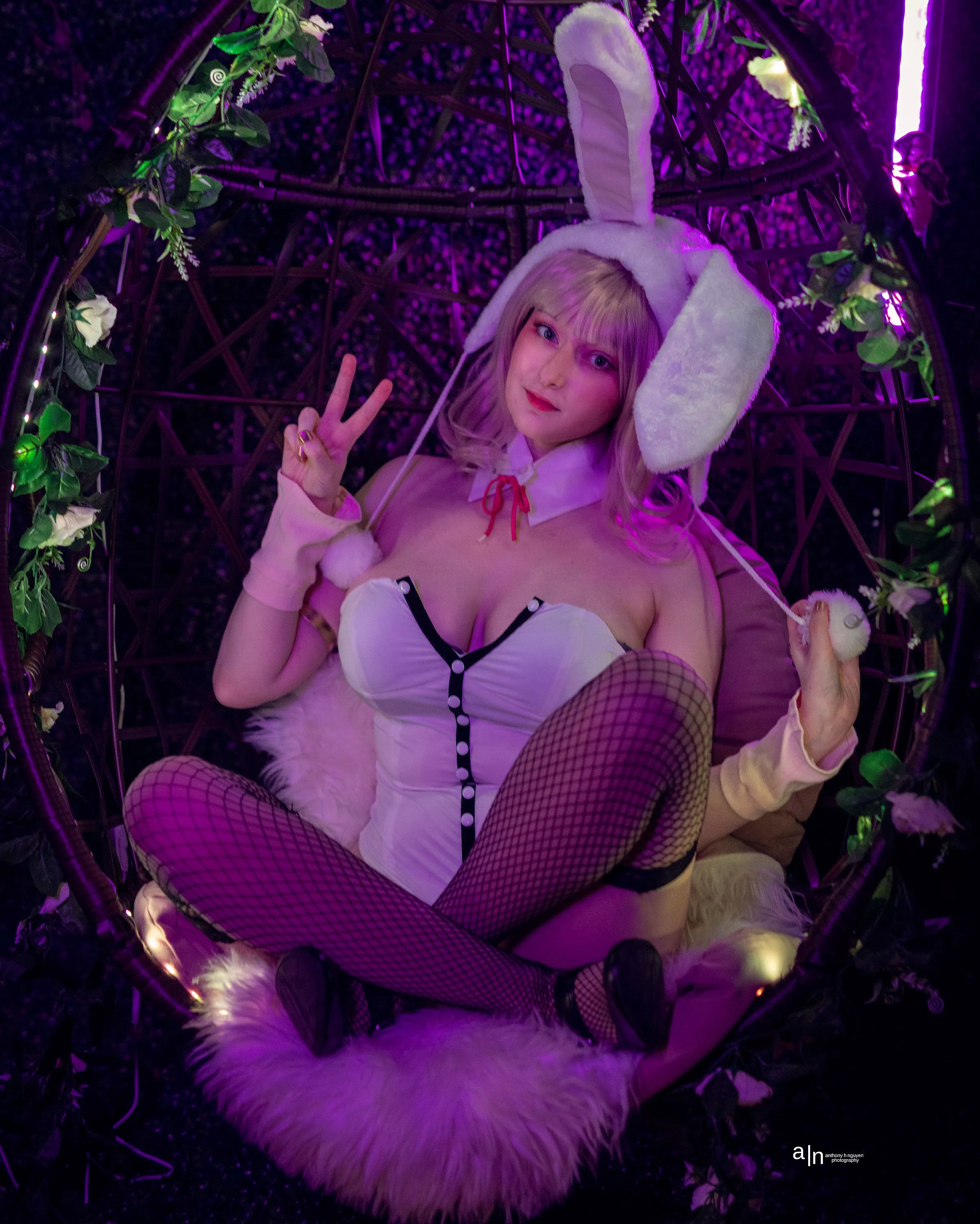 Bunny suit Chiaki Nanami by Neko.mance