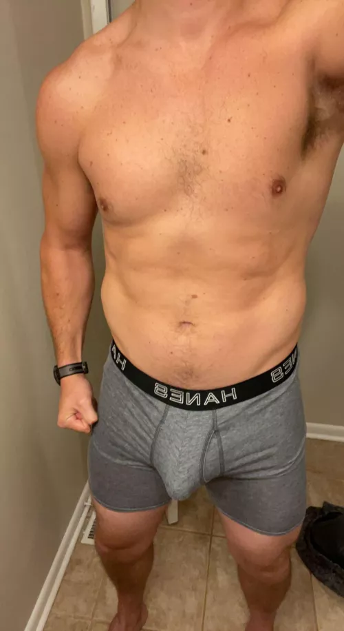 Bustin out of these briefs after a thick sativa joint.