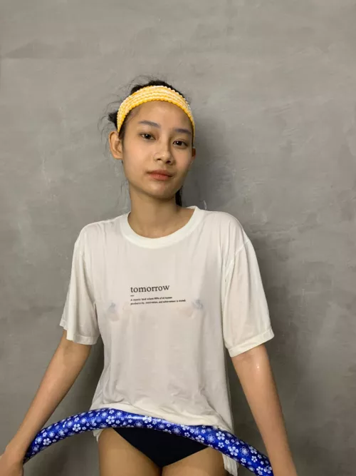 can I come closer to you? I'm sweating. I just finish working out 💦💦