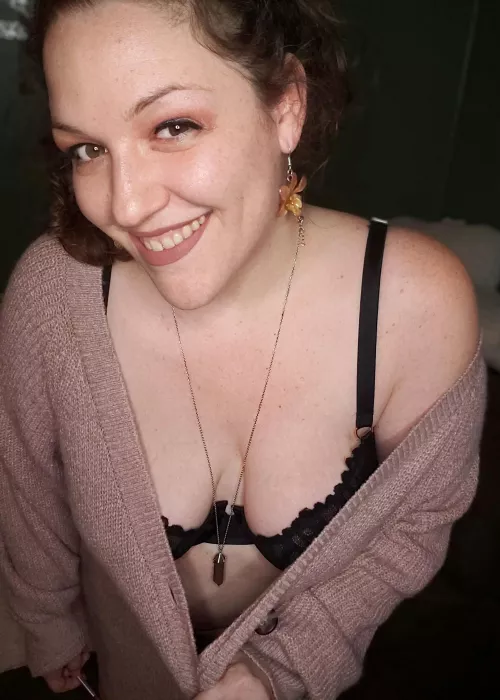 Caught in a sweaterdress malfunction and making it look good!