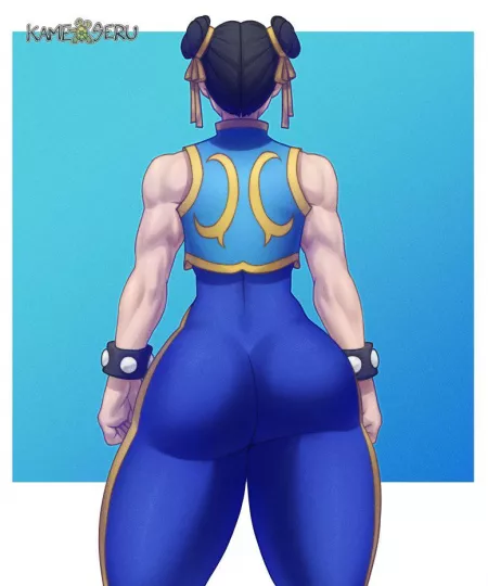 Chun-Li’s beautiful backside (KAMESERU) [Street Fighter]