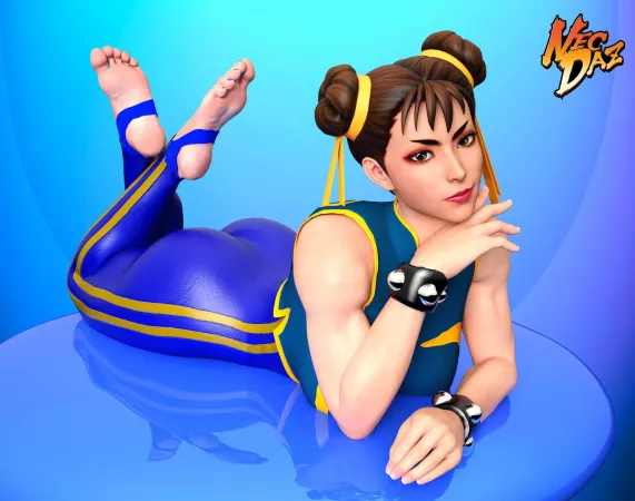 Chun-Li’s booty and feet...always a killer combo! (NecDaz) [Street Fighter]