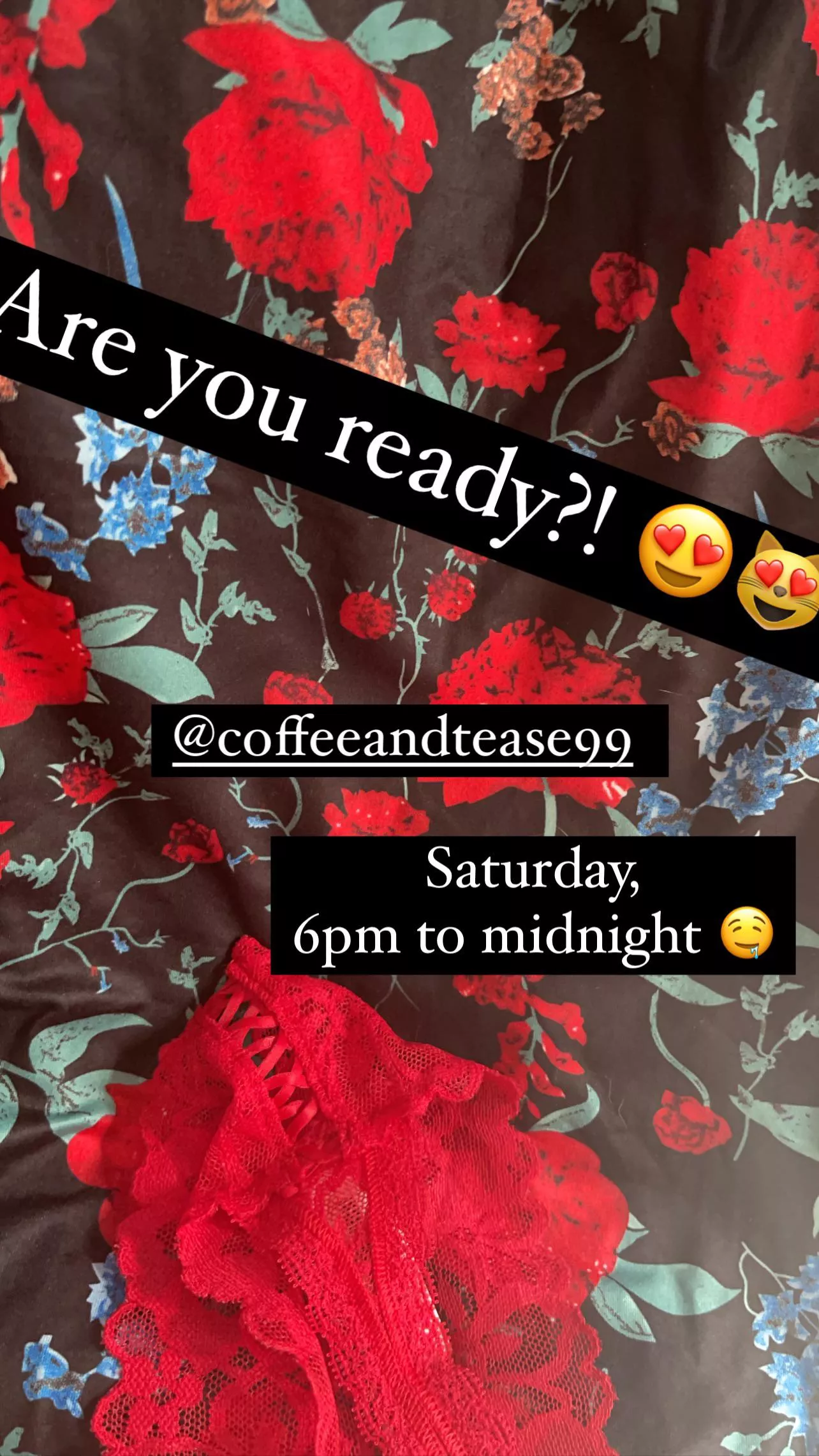 @coffeedreaminPNW such a spicy Saturday! Feeling saucy in red 🌶🥭 spicy mango drink specials! See you all at 6pm 😻🤤