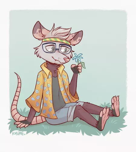 Commission of Pascall the possum [art by me @kazunekomori]