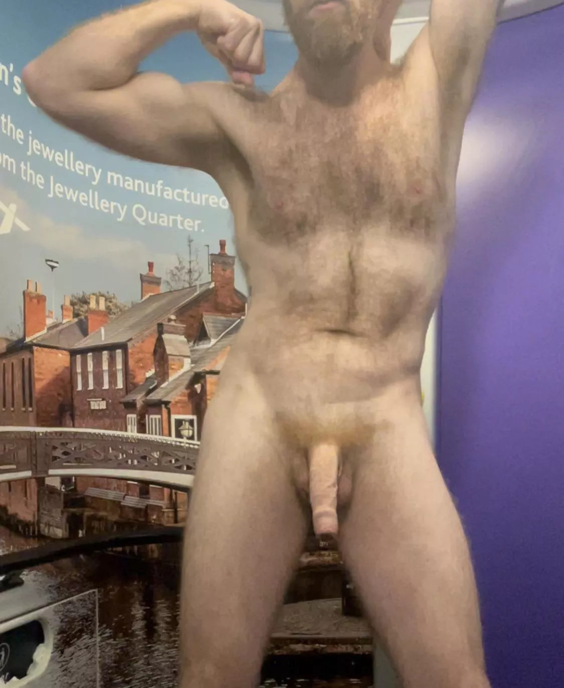 Couldn’t resist stripping down on the train!