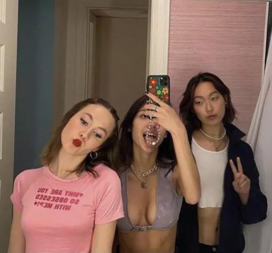 Cute Girls Take a Selfie