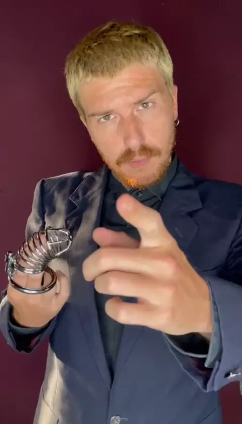 Daddy's gonna lock you up for ever. I bet this cage is much bigger than your pathetic clitty