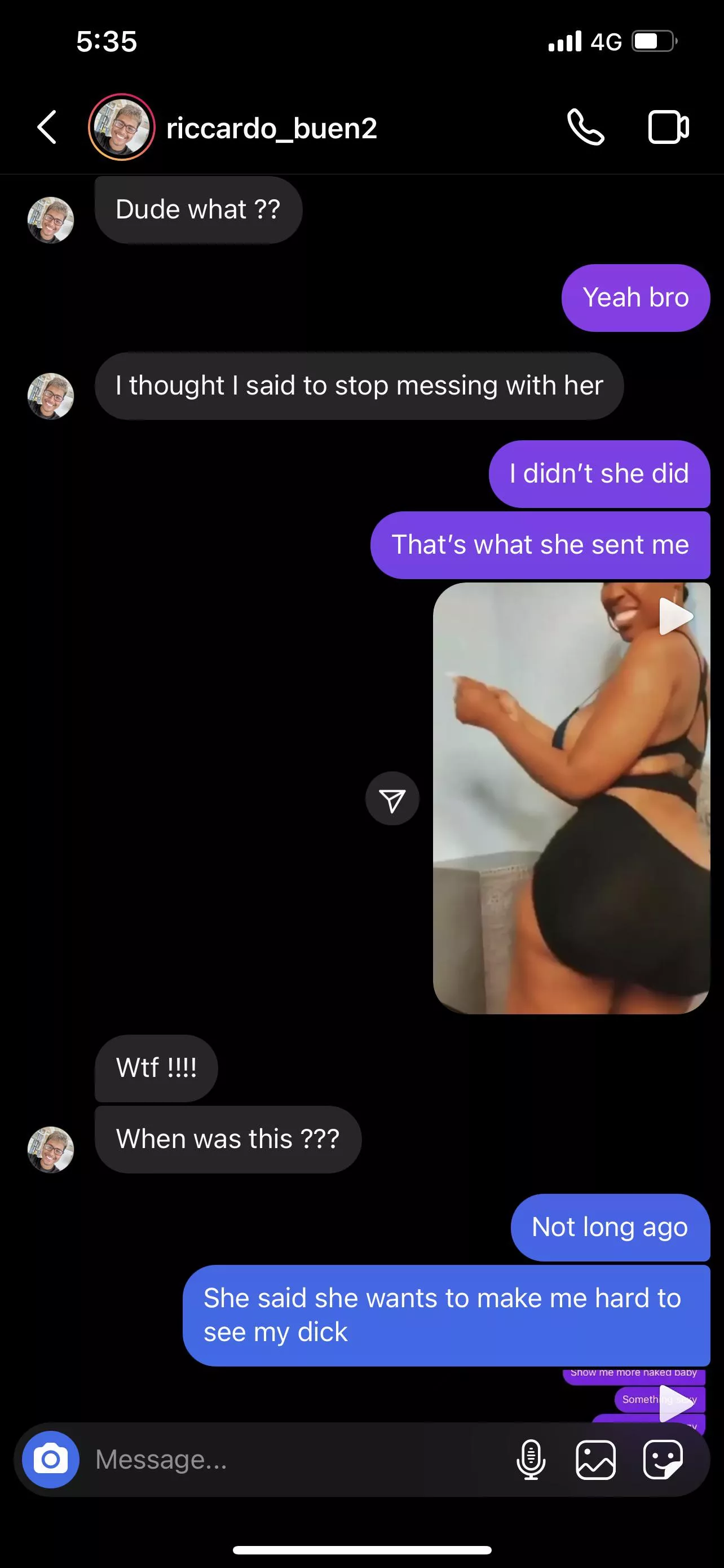 Damn I don’t think he’s happy me talking to his mom but deep down he likes it when I show him his mom twerking and getting naked for me. Hit me up ki.k da.malek