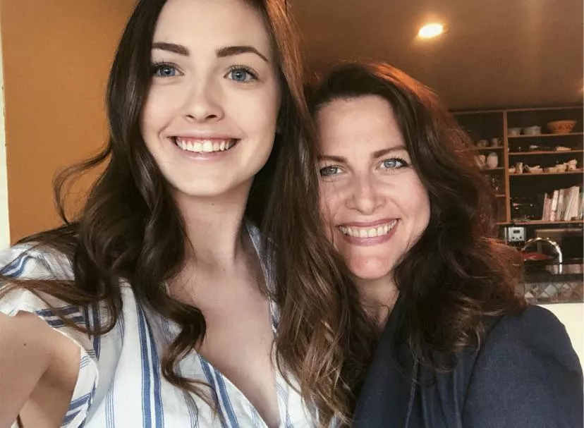 Daughter and mom