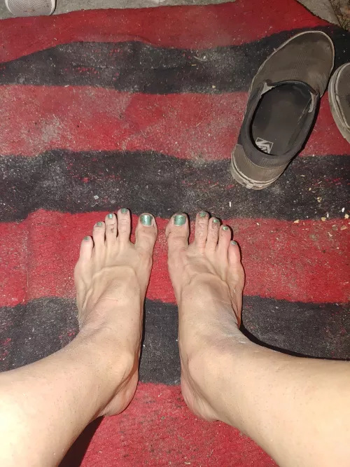 Dirty after working outside all day. Hope that's okay. Dirty after working outside all day. Hope that's okay.