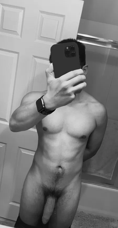 Does my dick look as good in black and white?