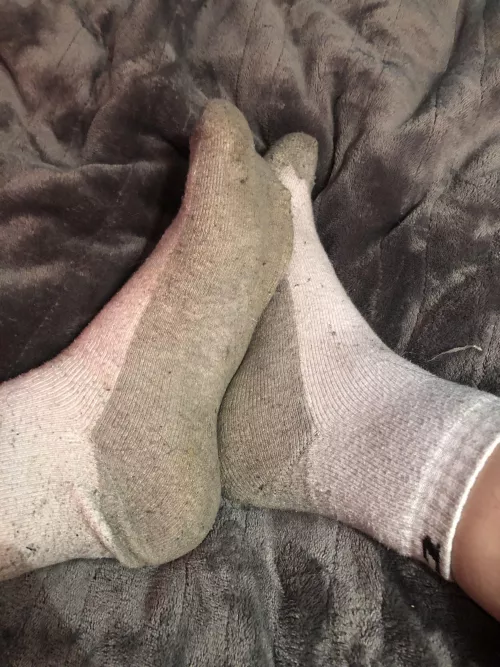 Don’t you want these sweaty, post-workout socks?