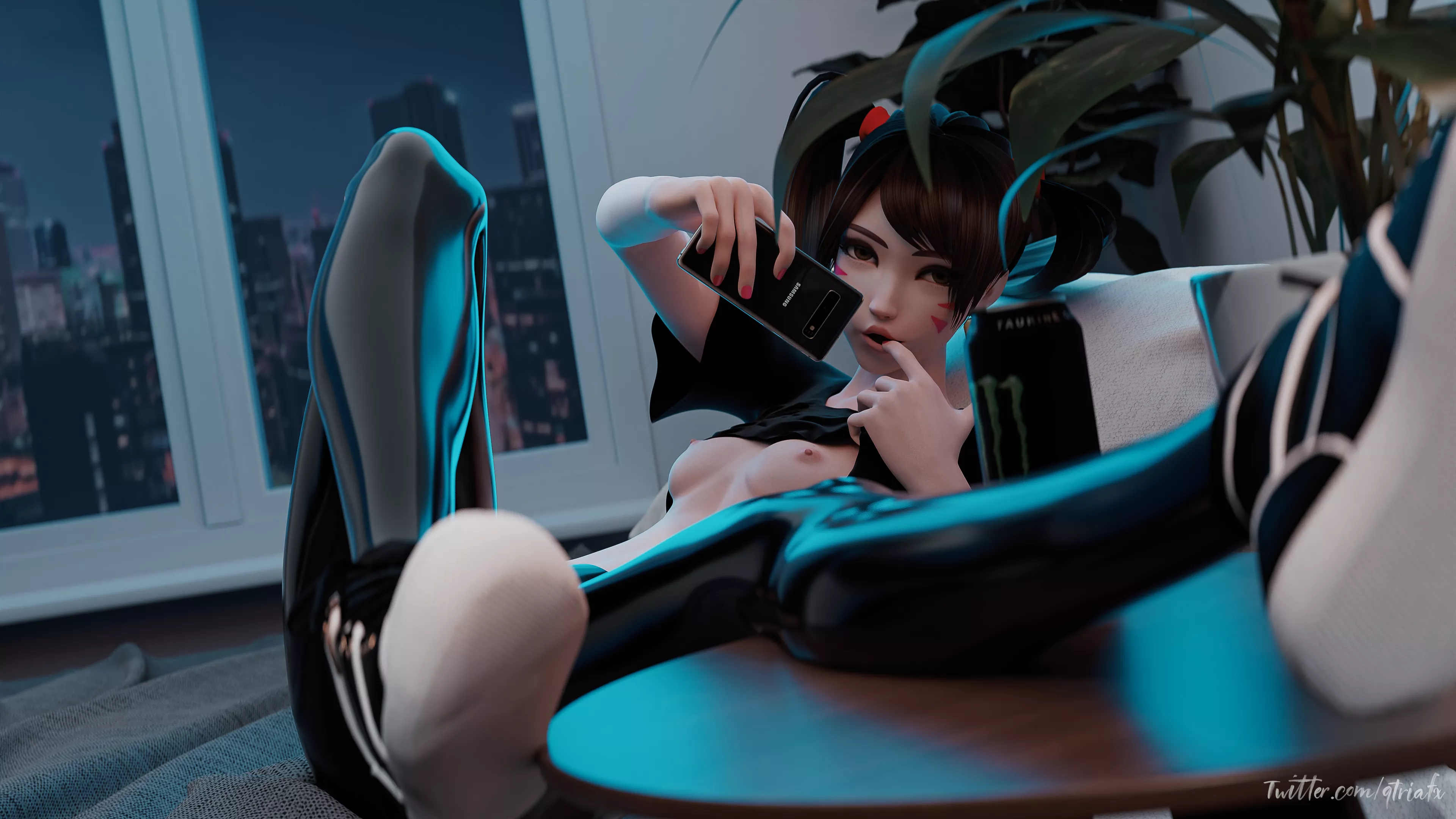 D.va selfie (Qtria) [Overwatch]
