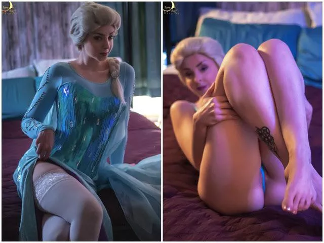 Elsa on/off by Lunaraecosplay [self]