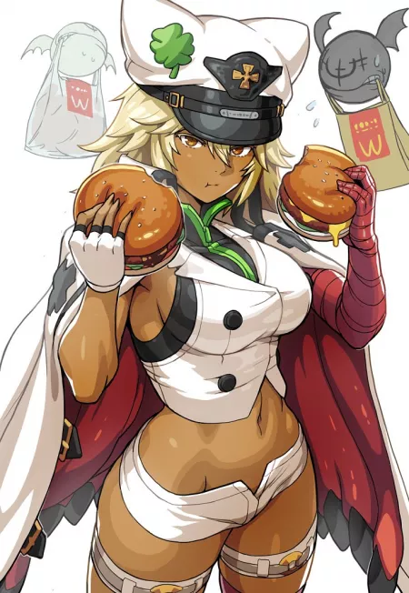 Enjoy Ramlethal Valentine enjoying some burgers 🍔 (tktr33) [Guilty Gear Strive]