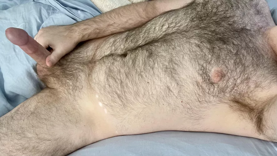 Enjoying my hairy body