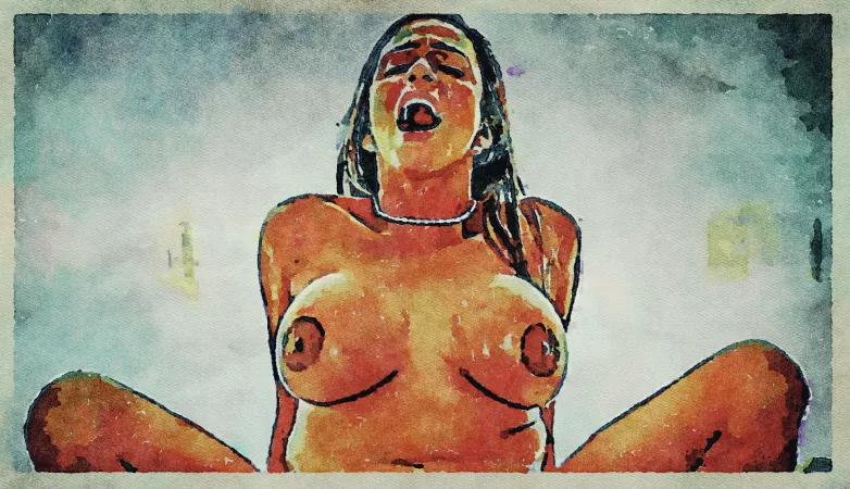 Erotic Digital Watercolor - 6 Erotic Digital Watercolor - 6
