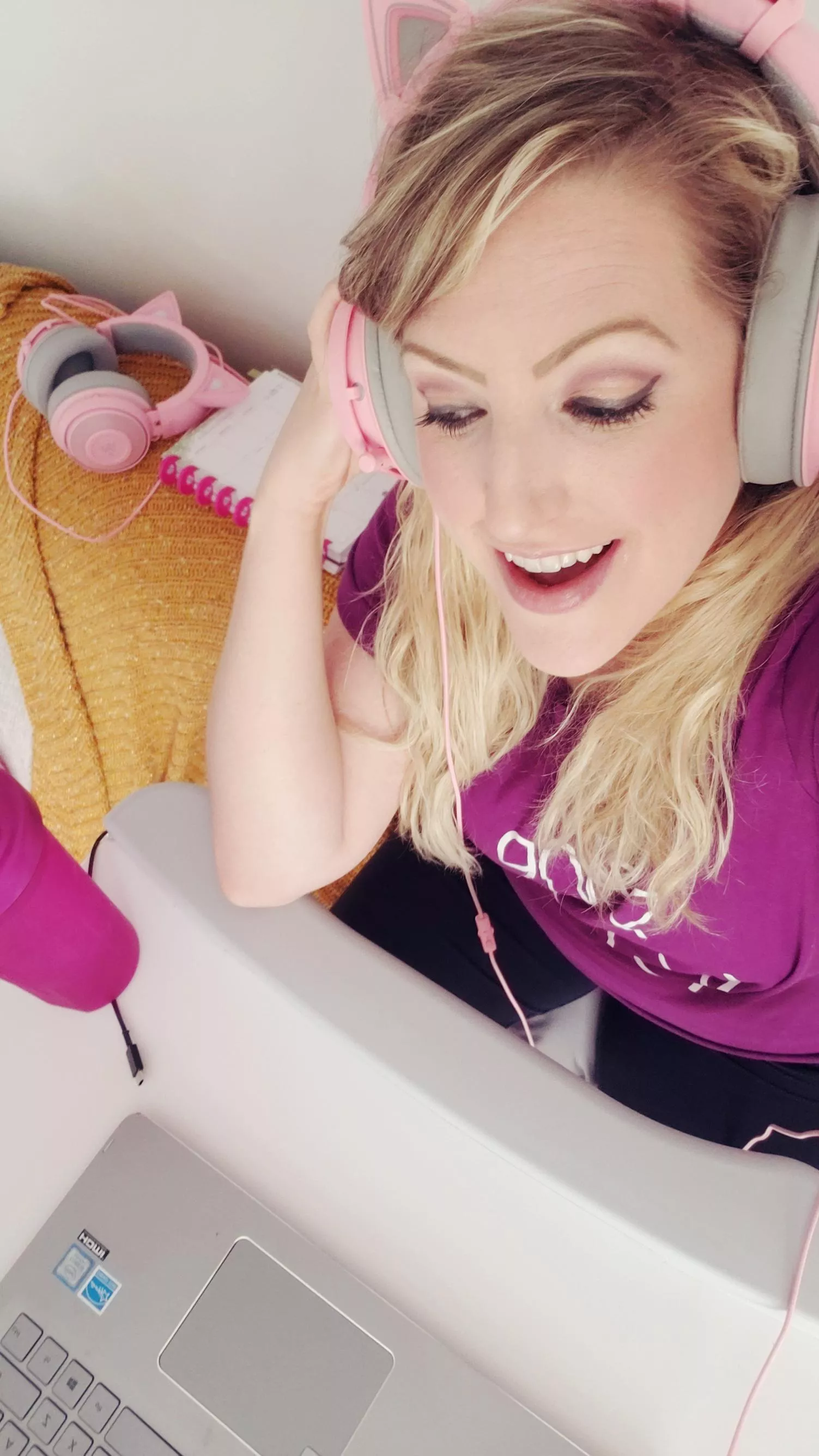 Everyday I put on one of my cat headsets to work from my bike desk...if anyone at my professional job knew how I looked for work every day I worked from home 🤣🙈
