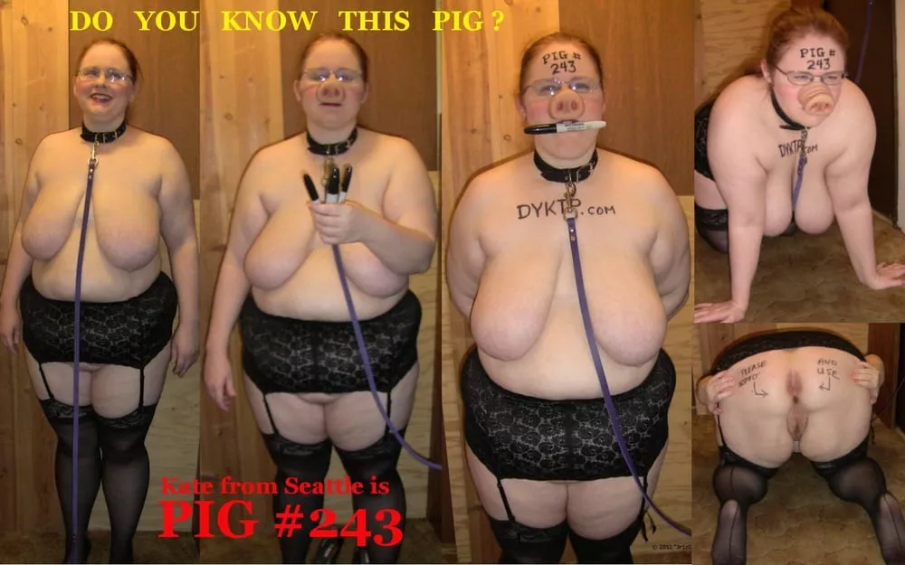 Fat pig slut. Gross but abuse is all she has known and she's most at home simply acting like a pig for your amusement. Desperate to please, craves debasement, and will do anything. Perfect for tormenting with your drunk friends for a laugh without worry Fat pig slut. Gross but abuse is all she has known and she's most at home simply acting like a pig for your amusement. Desperate to please, craves debasement, and will do anything. Perfect for tormenting with your drunk friends for a laugh without worry