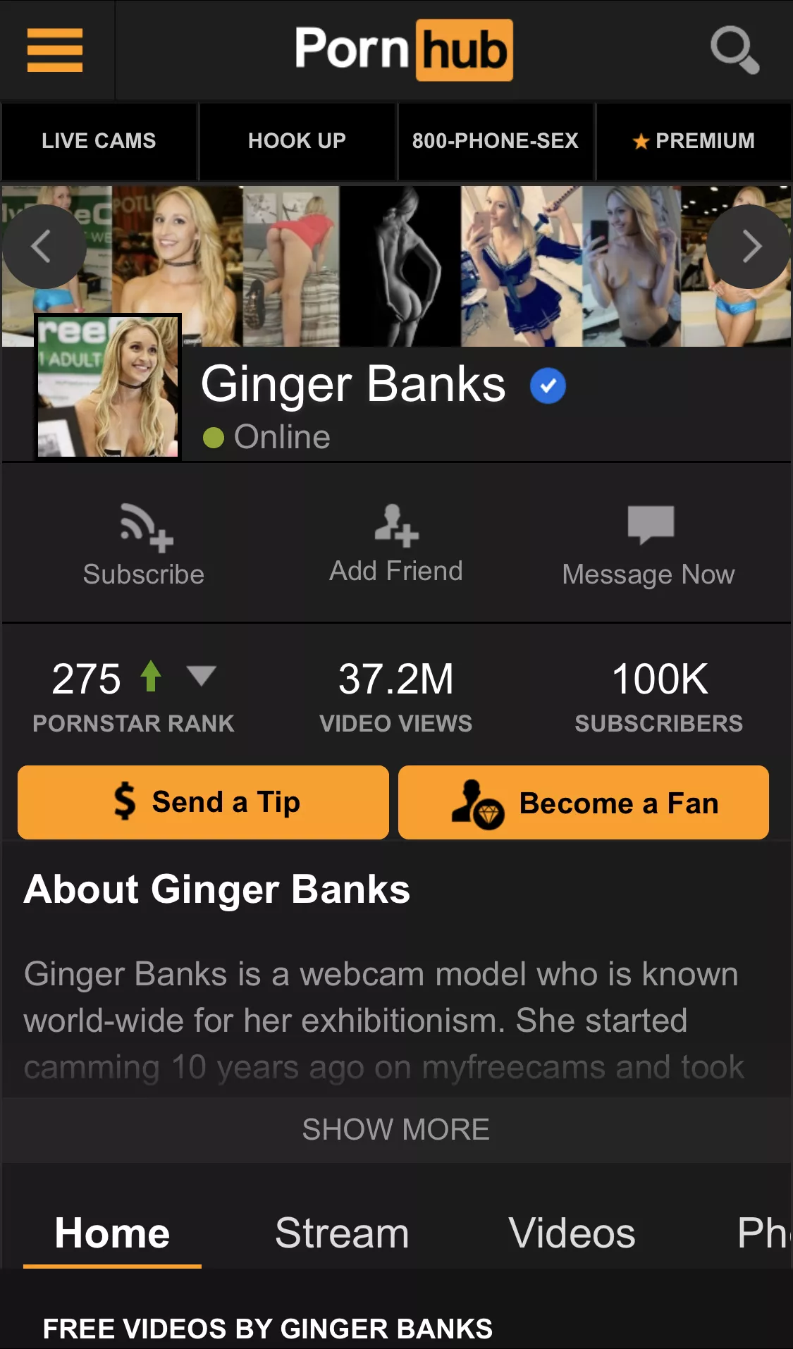 Finally hit 100k subscribers on pornhub!! Thank you to everyone who’s a subscriber :)