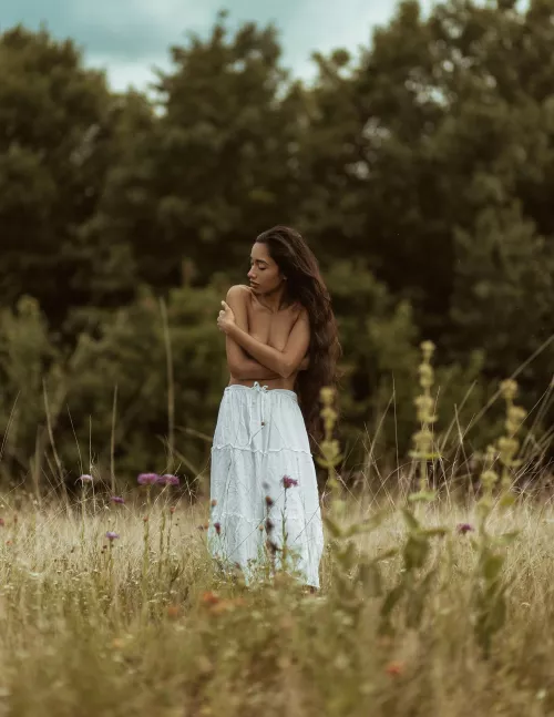 First post here! Frolicking in the field [OC]