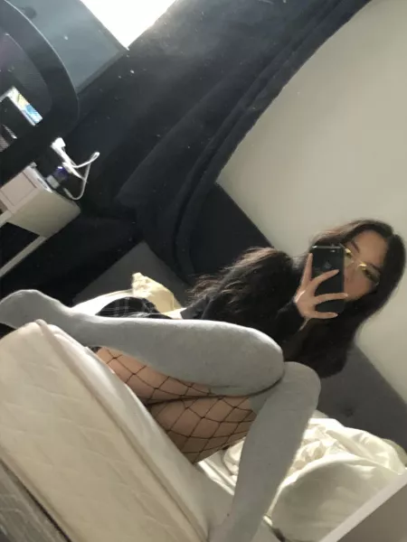 fishnets and thigh highs 😈