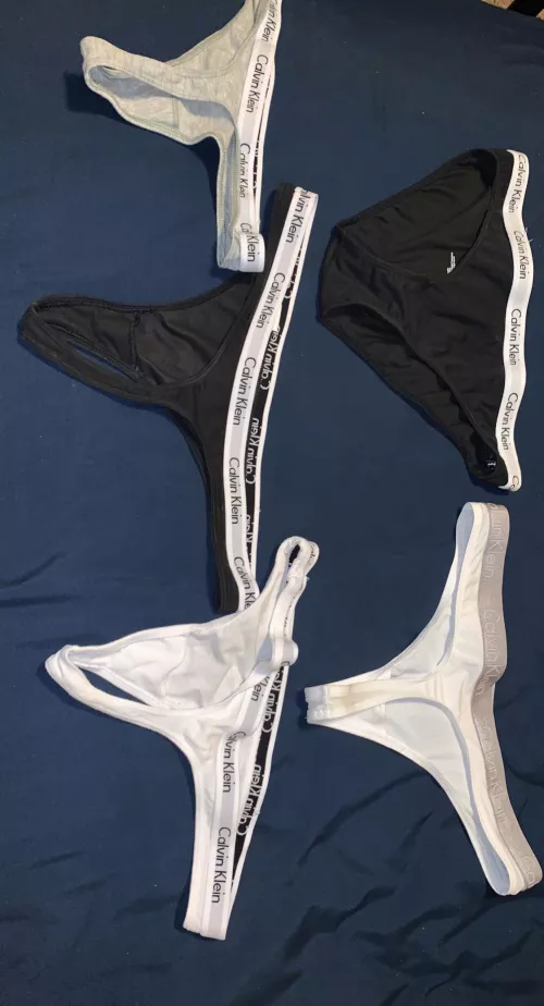 Friends 18 year old sister has a sexy Calvin Klein collection, Part 1 more to come
