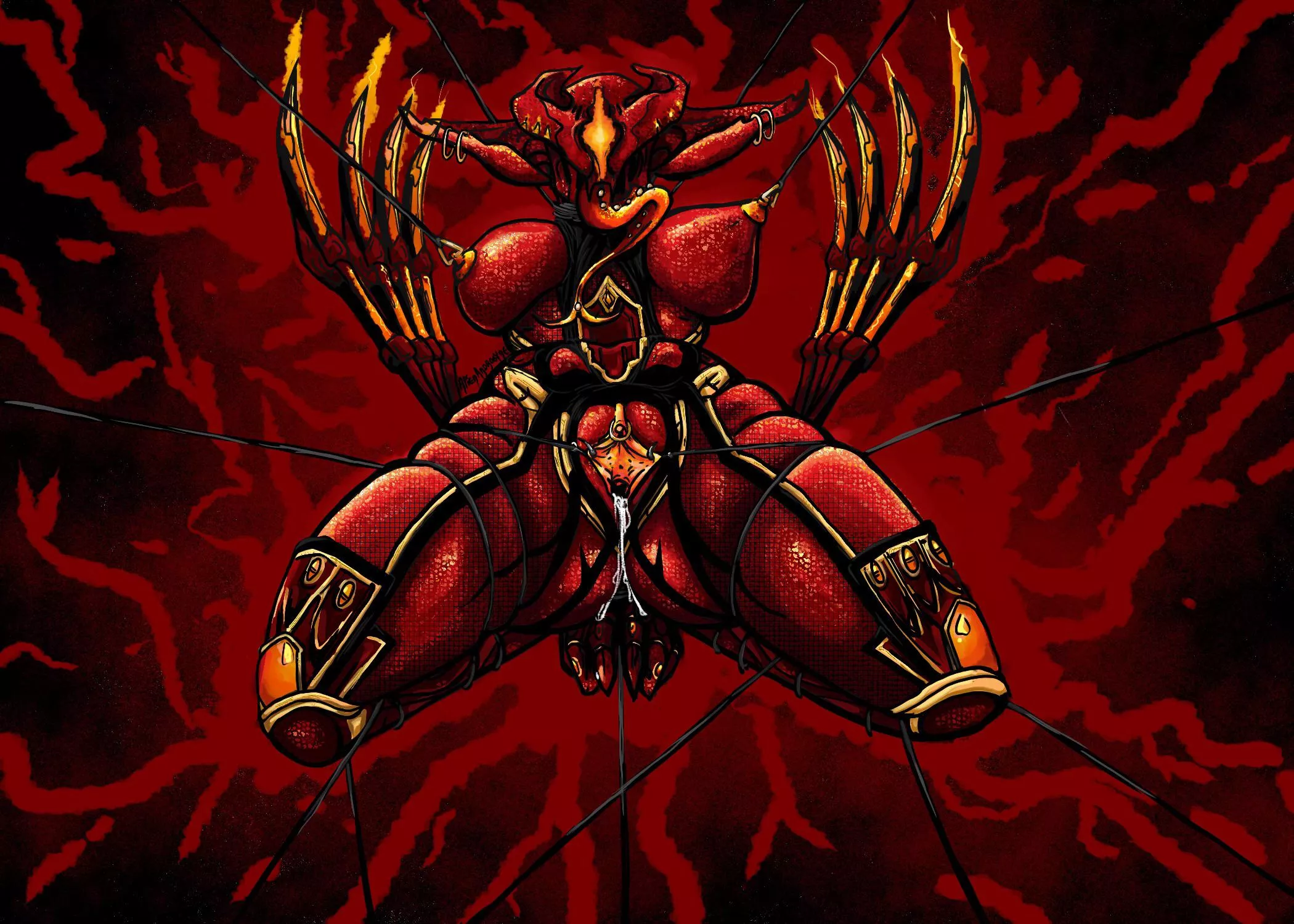 Garuda: Pleasure in Pain // Loosely based on my demon fashionframe