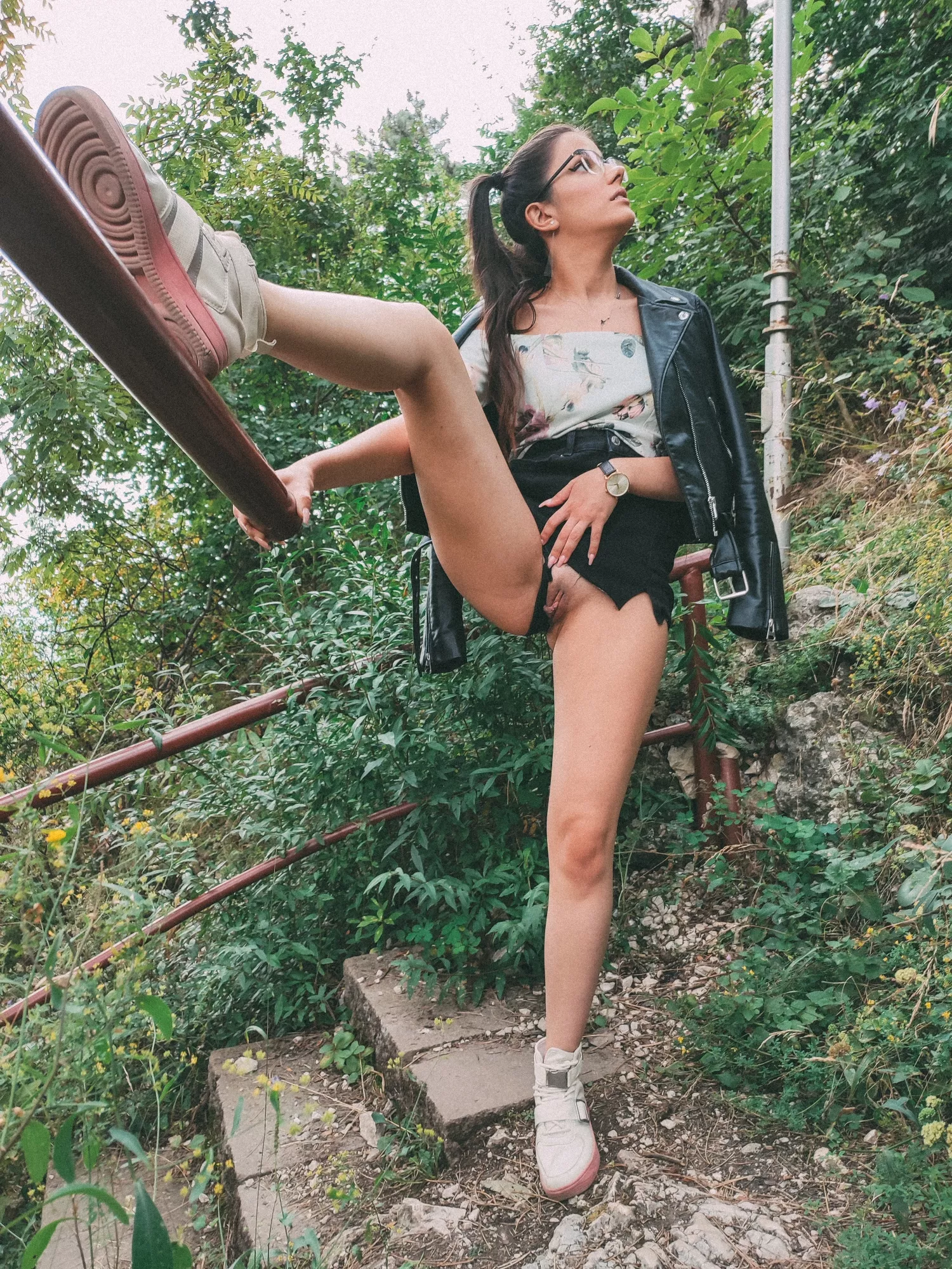 Genuine reaction, someone was coming down those stairs. 🙄