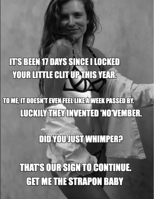 Get me the strapon baby 😈