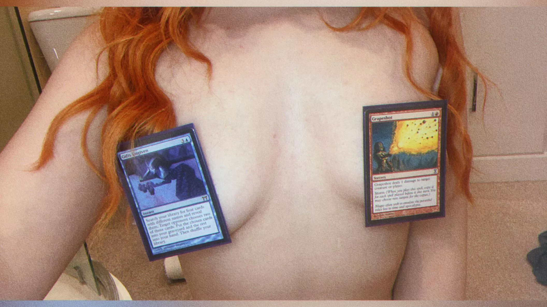 Gifts, hit ‘em with Grapeshot. Beautiful deck… sorry that you had to find out I’m an Izzet player at heart 🥺[F]