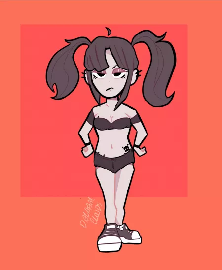 Girlfriend requested I draw a Lillian chibi 🖤