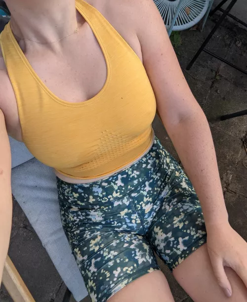 Give my pussy a real workout and in a few months I'll be too swollen for my gym clothes