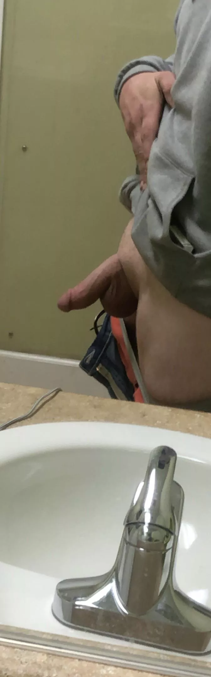 Good thing about having big balls, They give my soft cock a place to lay