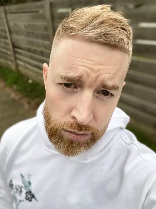 Got haircut/cleaned up for eventual bad date 😞