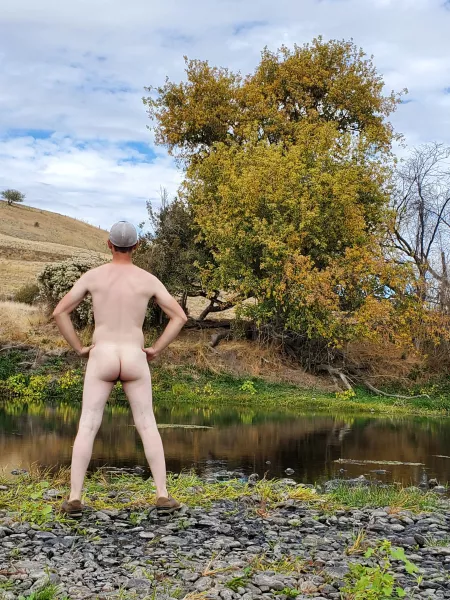 Got in a little hike along the river fall colors are coming on