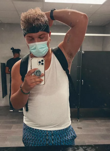 Got sweaty today at the gym 😜💦