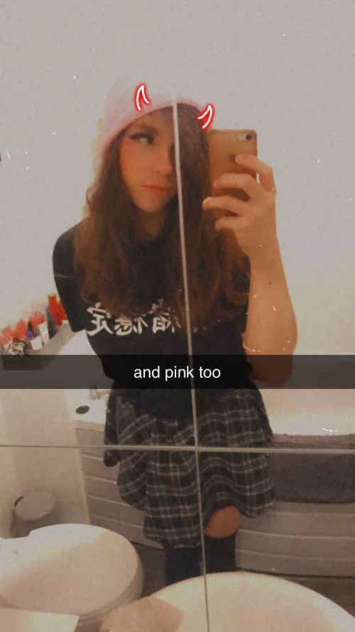 got that pink beanie drip