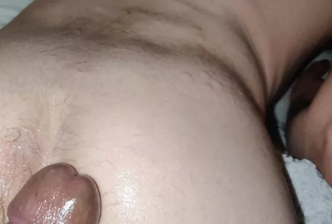 Got up to a lot of fun with my bi curious mate recently 😈💦💦 came in his ass and on it