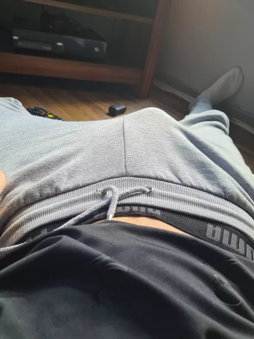 Grey sweatpants 😈