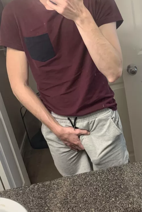 Grey sweatpants season