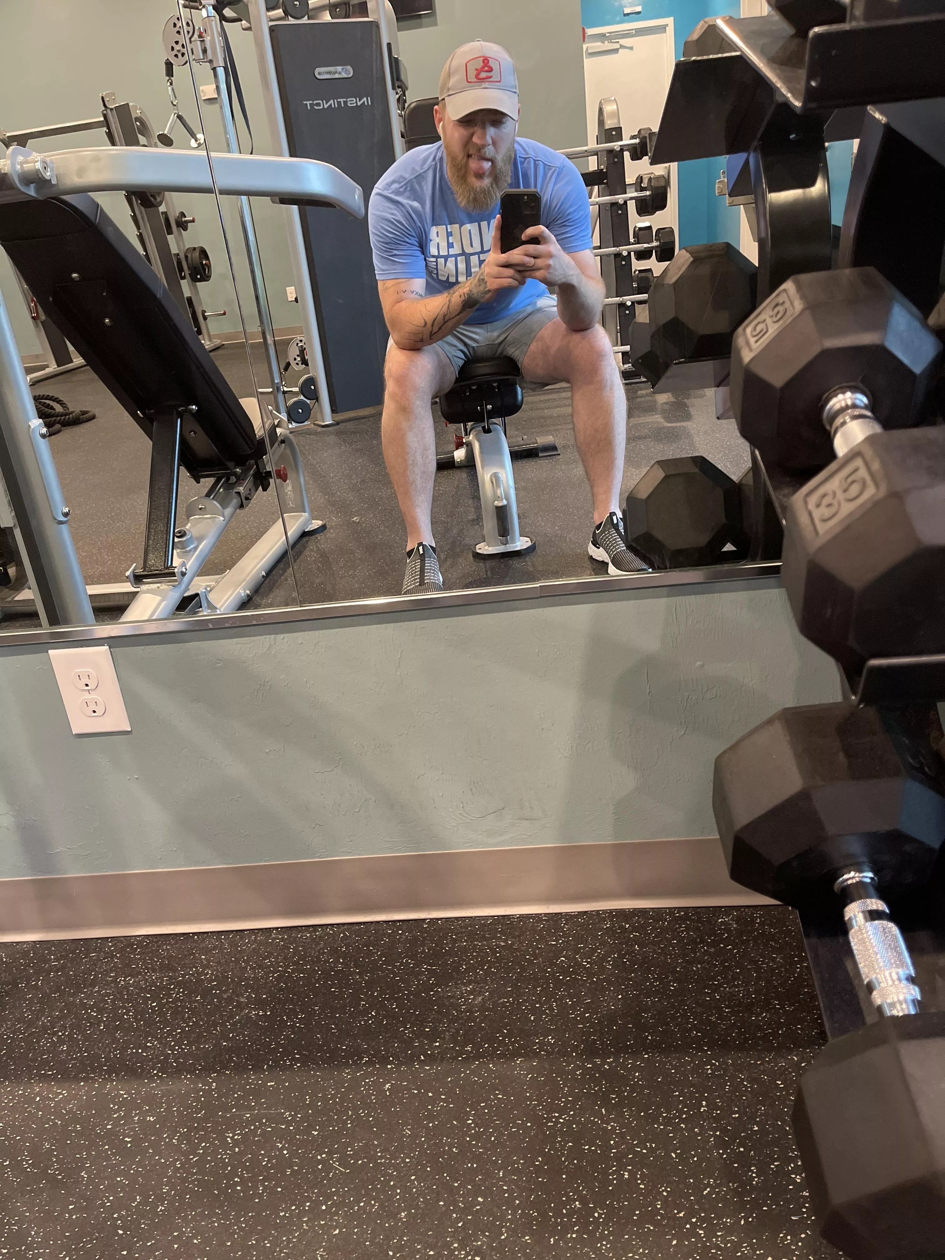 Gym selfie