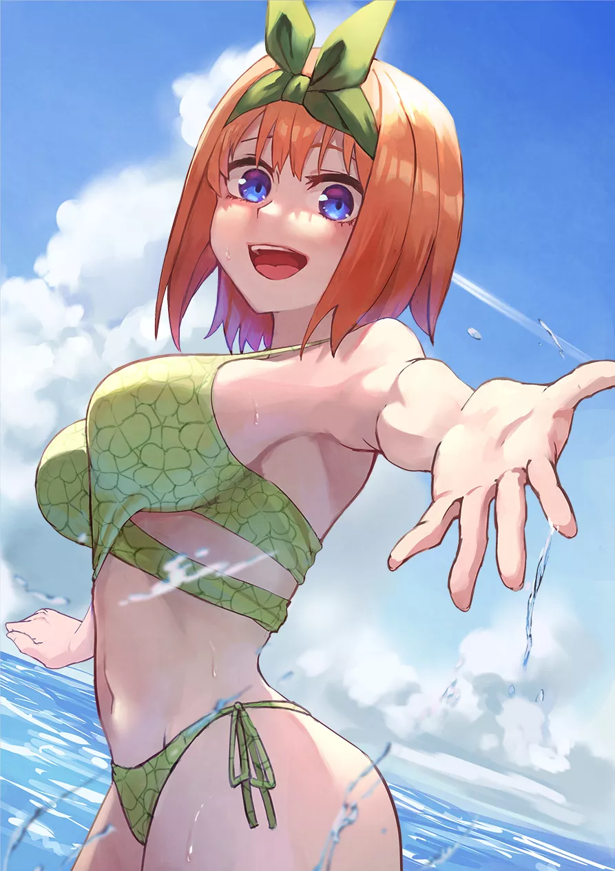 Happy yotsuba (4/28) day! - Summer day Yotsuba (gomashiwo o) [Quintessential Quintuplets]