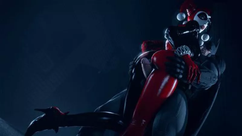 Harley getting her thighs fucked by bats