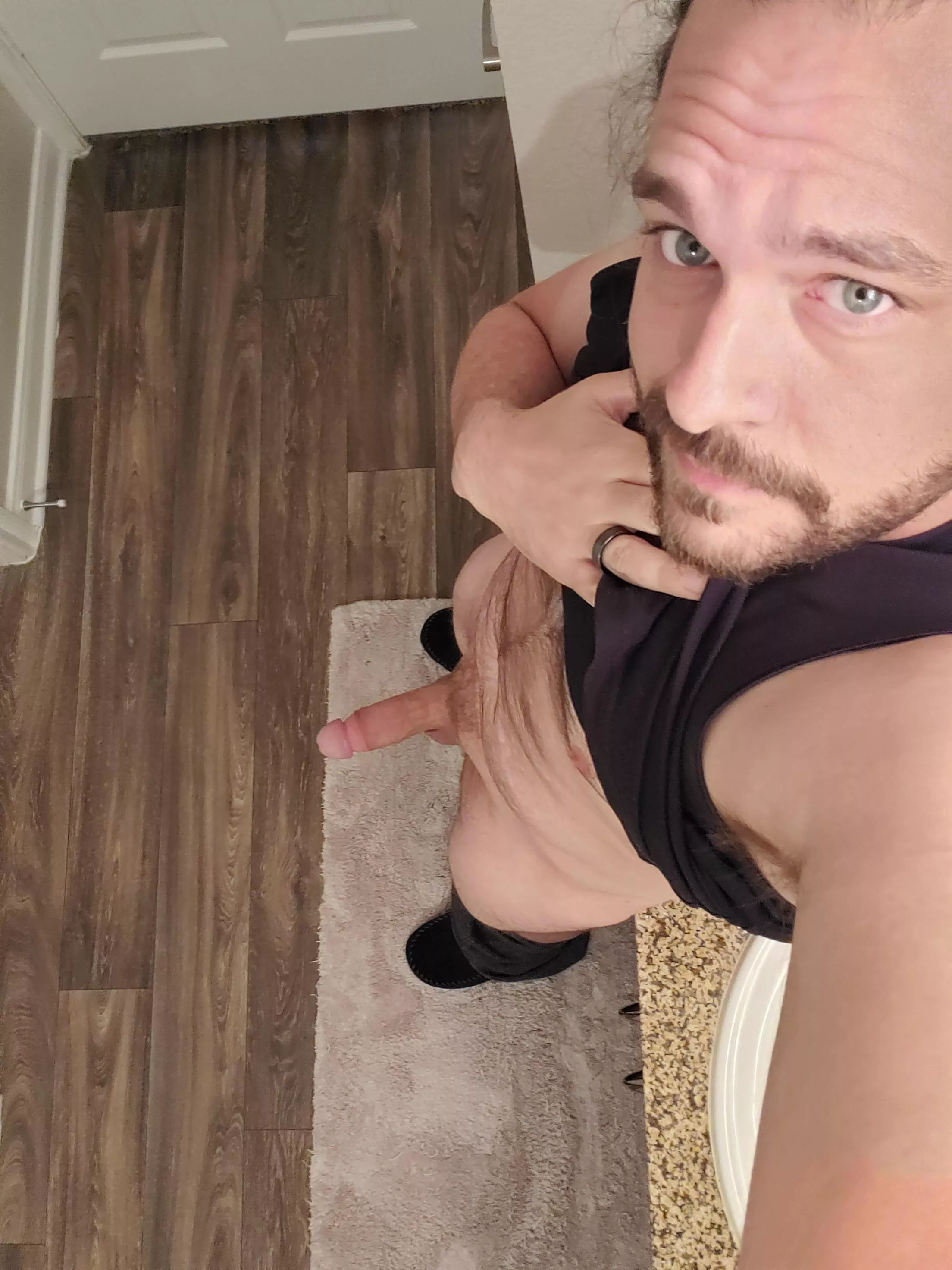 Haven't posted in a while, but was just craving someone to look up at me while taking my cock