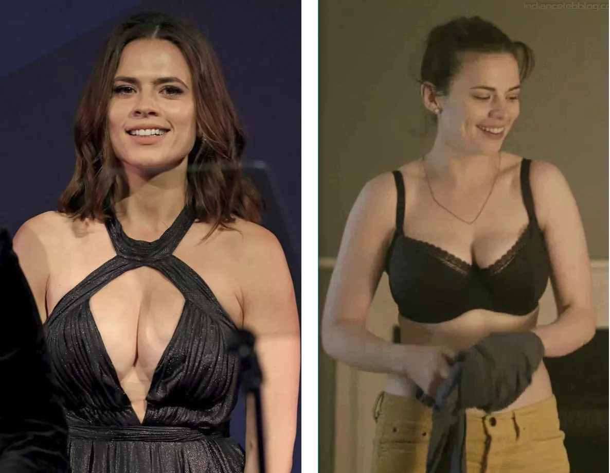 Hayley Atwell's huge british tits