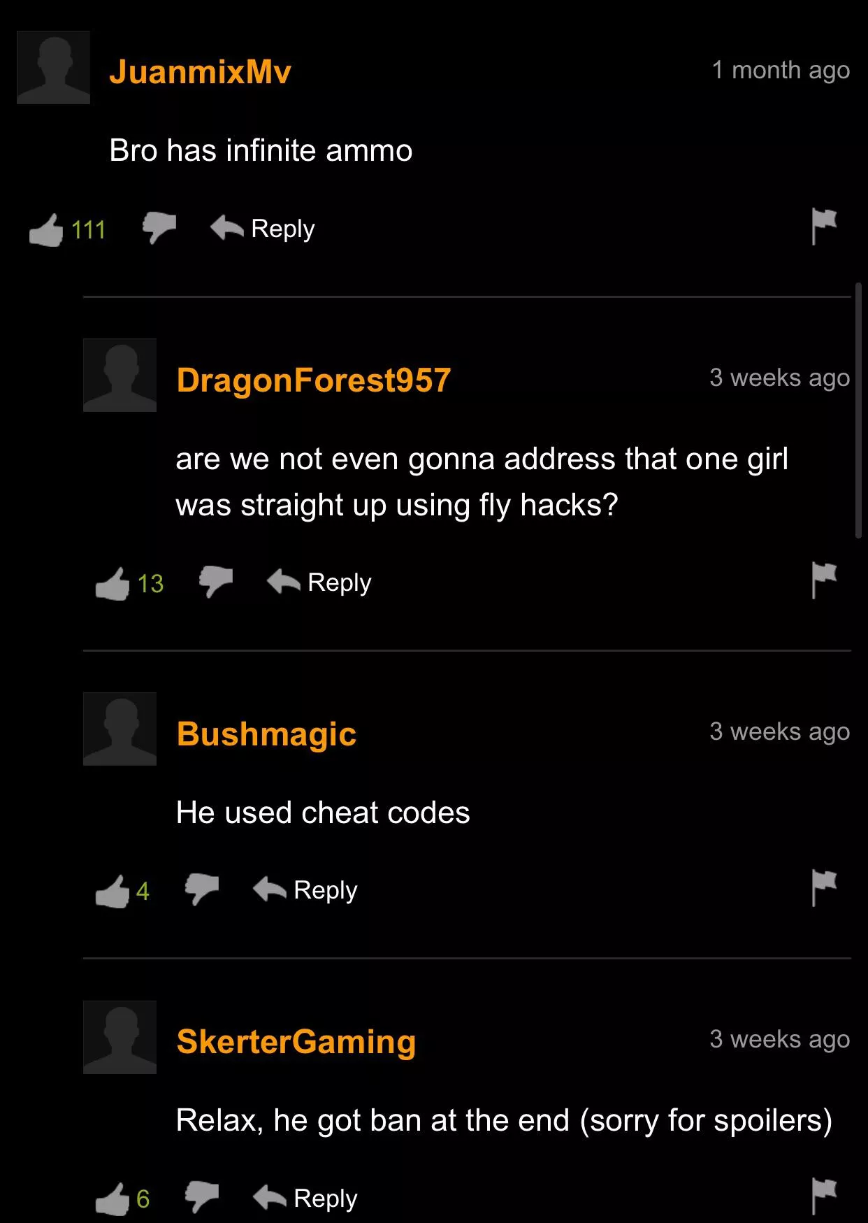 He got banned
