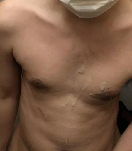 He got it all over me He got it all over me