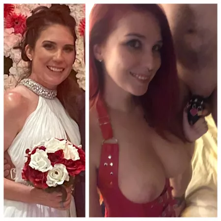 He put a ring on my finger, I put a cage on his cock.