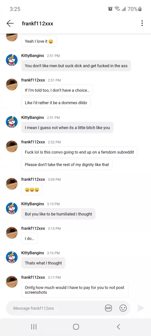 😈 He thought I was bluffing how sweet! 🤣😉💋[domme]